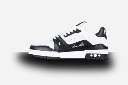 Louis Vuitton Trainer Low #54 Signature White Black