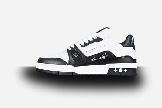 Louis Vuitton Trainer Low #54 Signature White Black