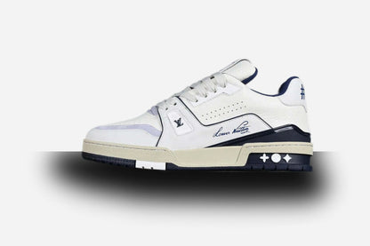 Louis Vuitton Trainer Low #54 White Grey-Blue