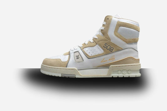 Louis Vuitton Trainer Sneaker White Iridescent