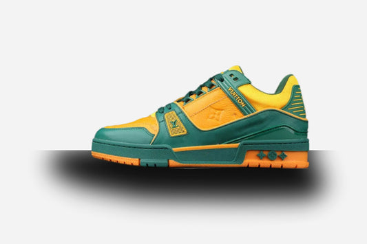 Louis Vuitton Trainer Sneakers Low Green Yellow