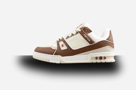 Louis Vuitton Trainer Sneakers Low White-Brown