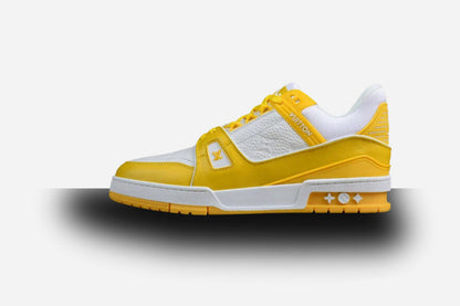 Louis Vuitton Trainer Sneakers Low Yellow-White