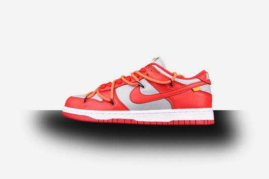SB Dunk X Off White Plus University Red/Wolf Grey