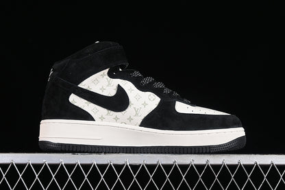 Air Force One High  X Louis Vuitton Black-White