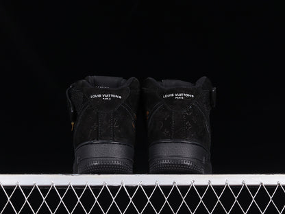 Air Force One High  X Louis Vuitton Black-Gold